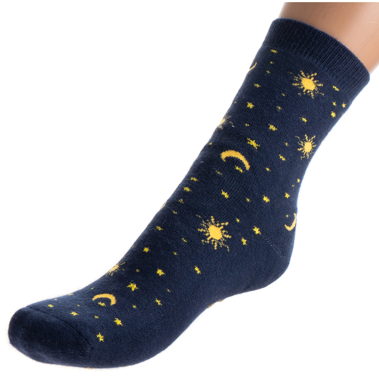 Шкарпетки дитячі Bross махрові із зірочками (10196-6-blue)