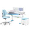 Парта с креслом ErgoKids (L) Blue + тумба (TH-325 + Y-412 Lite + BD C3_BLUE)
