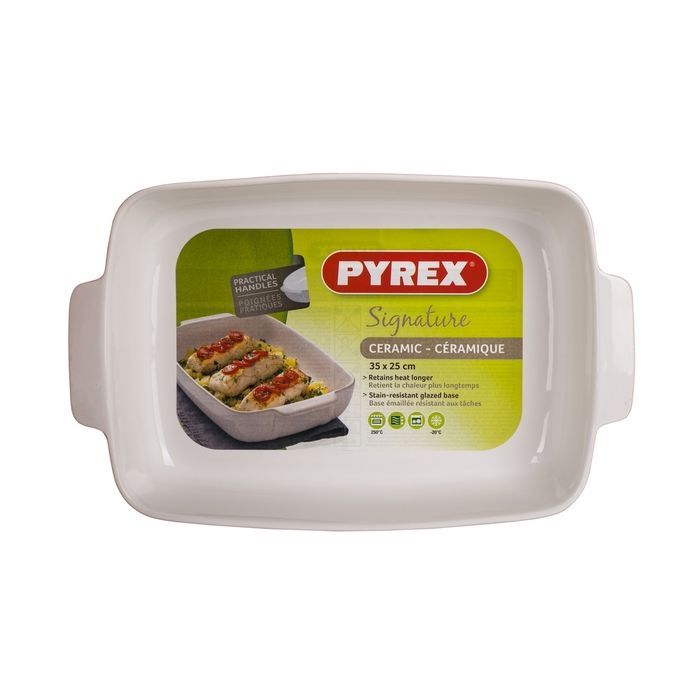 Форма для выпечки Pyrex Signature прямокутна 35 x 25 см Біла (SG35RR1/7644) изображение 2