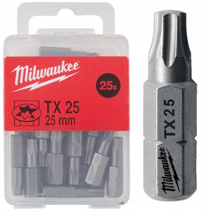 Набор бит Milwaukee TX30, 25мм, 25шт (4932399599) изображение 2