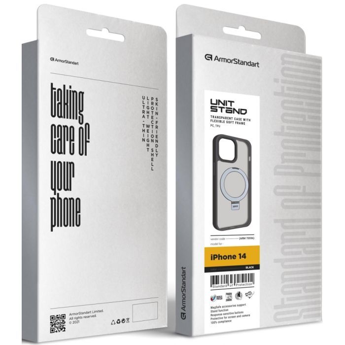 Чехол для мобильного телефона Armorstandart Unit Stand Apple iPhone 14 Dark Blue (ARM70558) изображение 2
