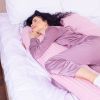 Подушка MirSon для вагітних і відпочинку Satin Stripe №8026 U-подібна Pink (2200006178644) зображення 3