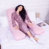 Подушка MirSon для вагітних і відпочинку Satin Stripe №8026 U-подібна Pink (2200006178644) зображення 6