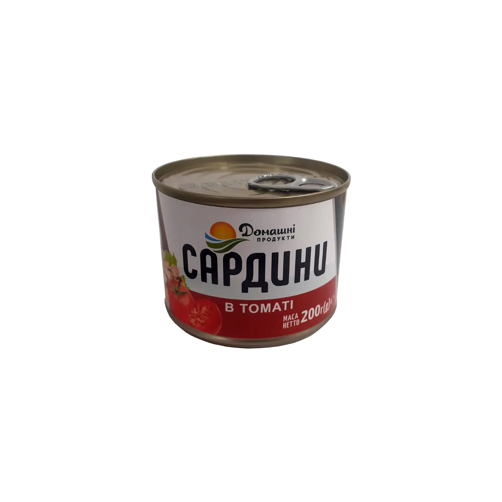 Рыбные консервы Домашні продукти Сардина в томатном соусе 200 г (4820186123081)
