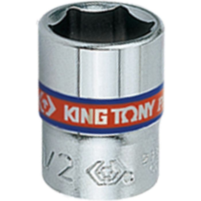 Головка торцевая KING TONY 1/4" 6-гранна 1/2" (233516S)