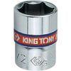 Головка торцевая KING TONY 1/4" 6-гранна 1/2" (233516S)