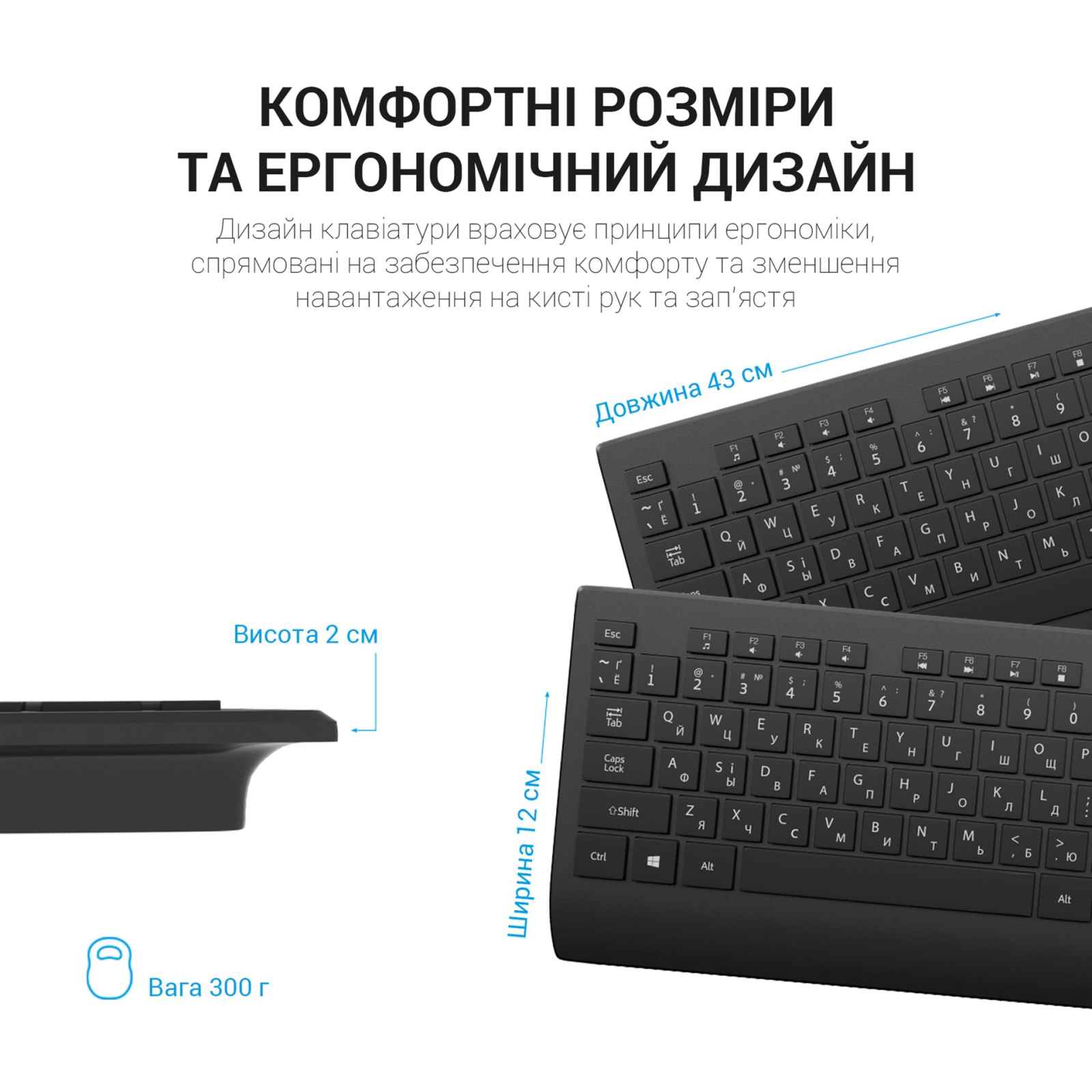 Клавіатура OfficePro SK360 USB Black (SK360) зображення 8