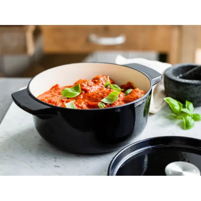 Каструля KitchenAid чавунна з кришкою 3,3 л Червона (CC006057-001) зображення 8