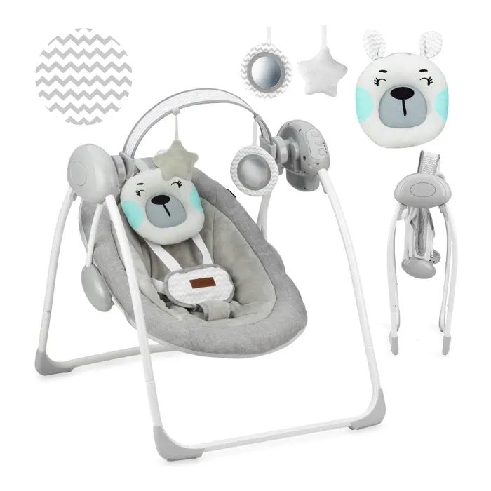 Кресло-качалка MoMi Liss (цвет - turquoise) (BULE00015) изображение 4