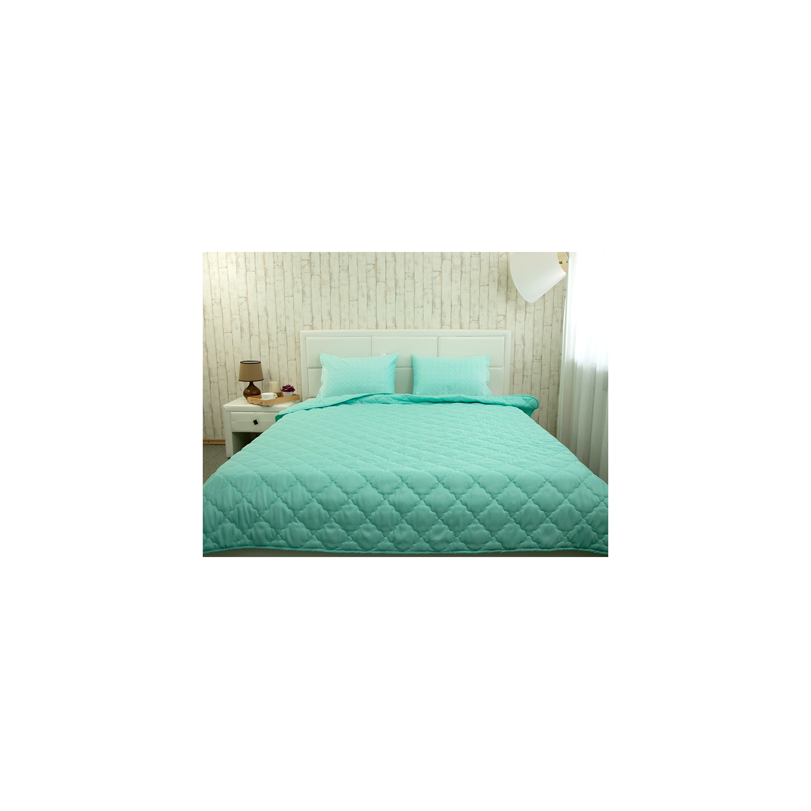 Одеяло Руно летняя силиконовая Легкость бирюзовая 140х205 см (321.52СЛКУ_Бірюзовий) изображение 6