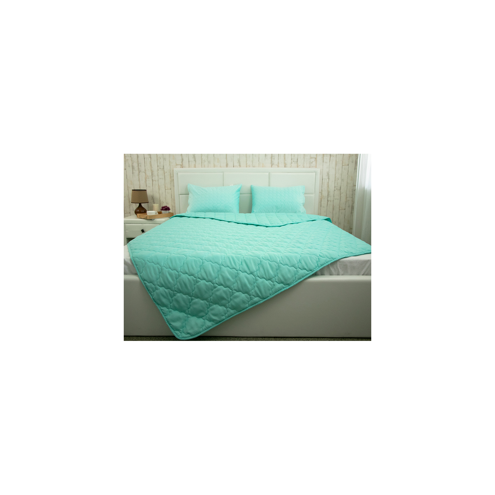 Одеяло Руно летняя силиконовая Легкость бирюзовая 140х205 см (321.52СЛКУ_Бірюзовий) изображение 9
