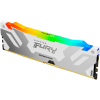 Модуль памяти для компьютера DDR5 16GB 6800 MHz Renegade RGB White/Silver Kingston Fury (ex.HyperX) (KF568C36RWA-16) изображение 3