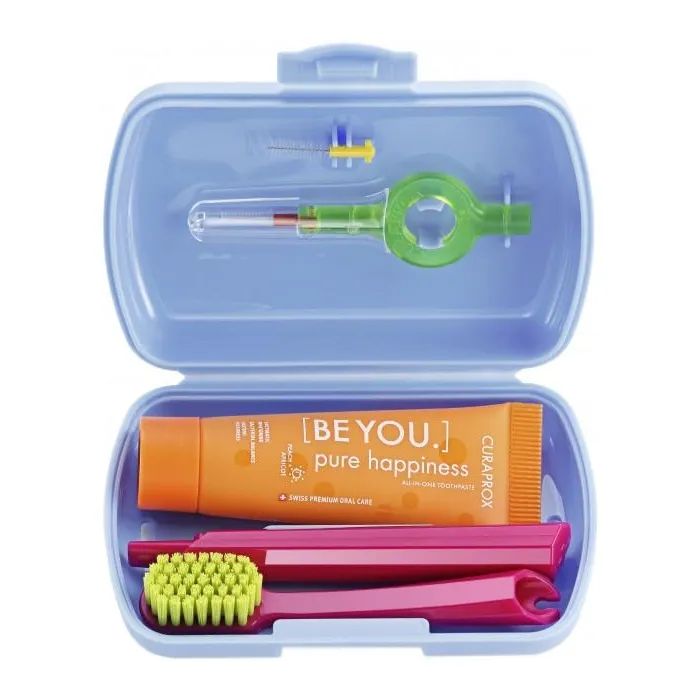 Набор косметики Curaprox Be You Blue Дорожный гигиенический (7612412429879)