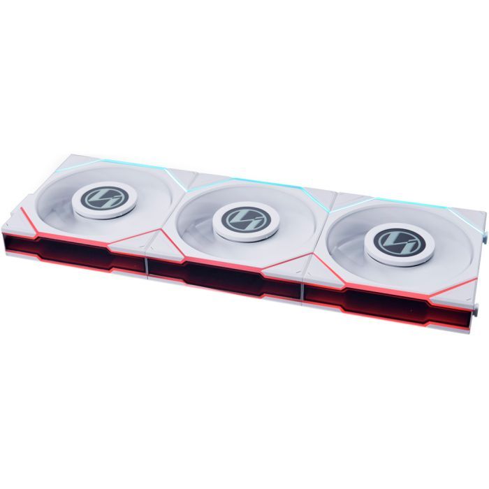 Кулер для корпуса Lian Li TLLCD 120-3, White Cooler (G99.12TLLCD3W.00) изображение 2