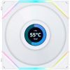 Кулер для корпуса Lian Li TLLCD 120-3, White Cooler (G99.12TLLCD3W.00) изображение 5