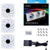 Кулер для корпуса Lian Li TLLCD 120-3, White Cooler (G99.12TLLCD3W.00) изображение 8