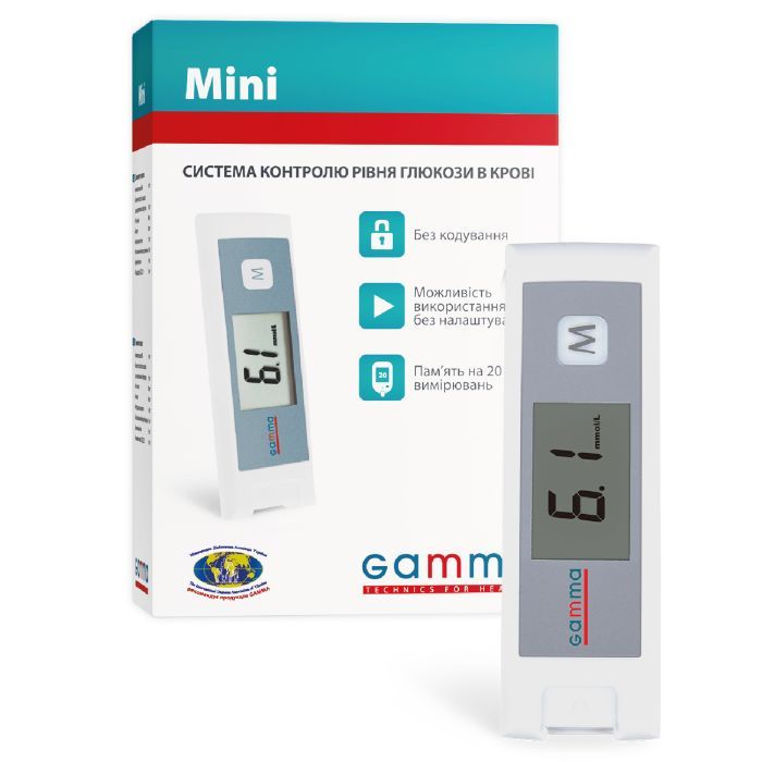 Глюкометр Gamma Mini (7640143651801)