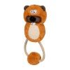 Игрушка для собак GiGwi Eco Friendz Бобер с веревкой 30 см (2247)