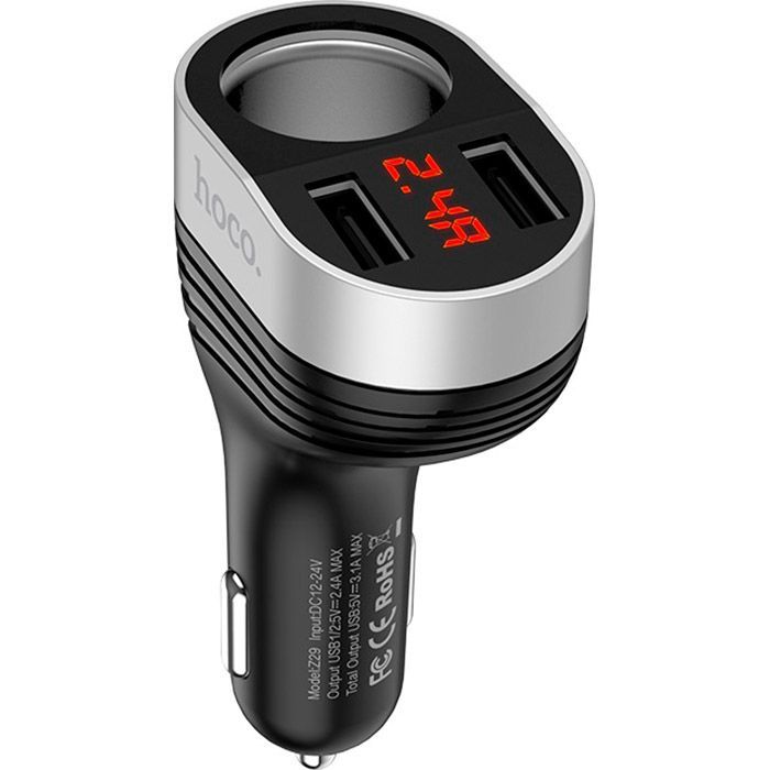 Зарядное устройство HOCO Z29 2xUSB Black (6957531092186) изображение 2