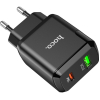 Зарядний пристрій HOCO N5 Favor dual port PD20W+QC3.0 (cable C to iP) Black (6931474738912) зображення 5