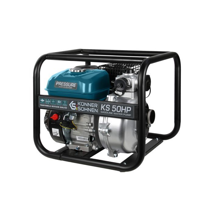 Мотопомпа Konner&Sohnen KS 50HP, высоконапорная, 7.0л.с, 500л/мин, 29кг (KS50HP) изображение 3