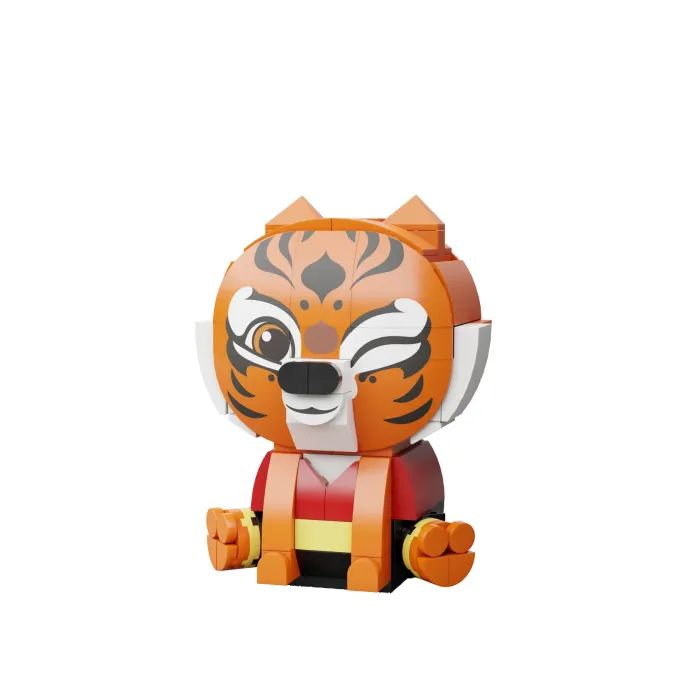 Конструктор Pantasy Kung Fu Panda Серия Сидящий малыш - Тигрица (99125) изображение 2