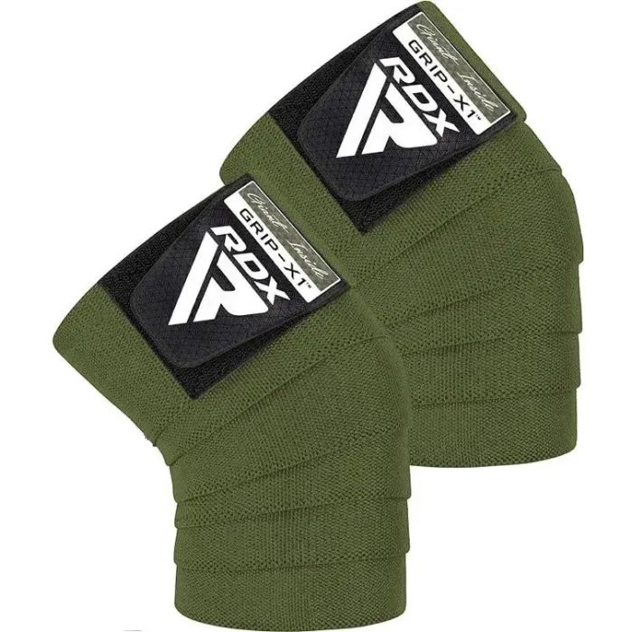 Бинт для спорта RDX на коліна K1 GYM Knee Wraps Army Green (WAH-K1AG)