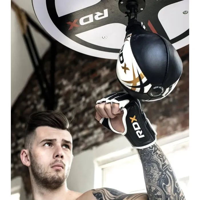 Груша боксерская RDX 2Y Boxing Speed Ball Leather Multi Yellow/Blue (2SBL-S2YU) изображение 4