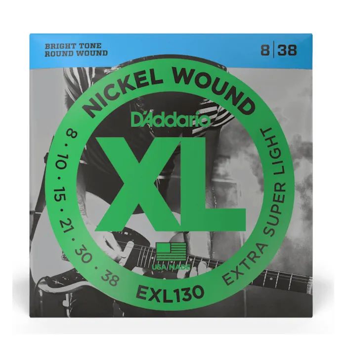 Струни для гітари D'Addario XL Nickel Wound Extra Super Light (08-38) (EXL130)