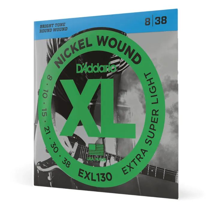 Струни для гітари D'Addario XL Nickel Wound Extra Super Light (08-38) (EXL130) зображення 2