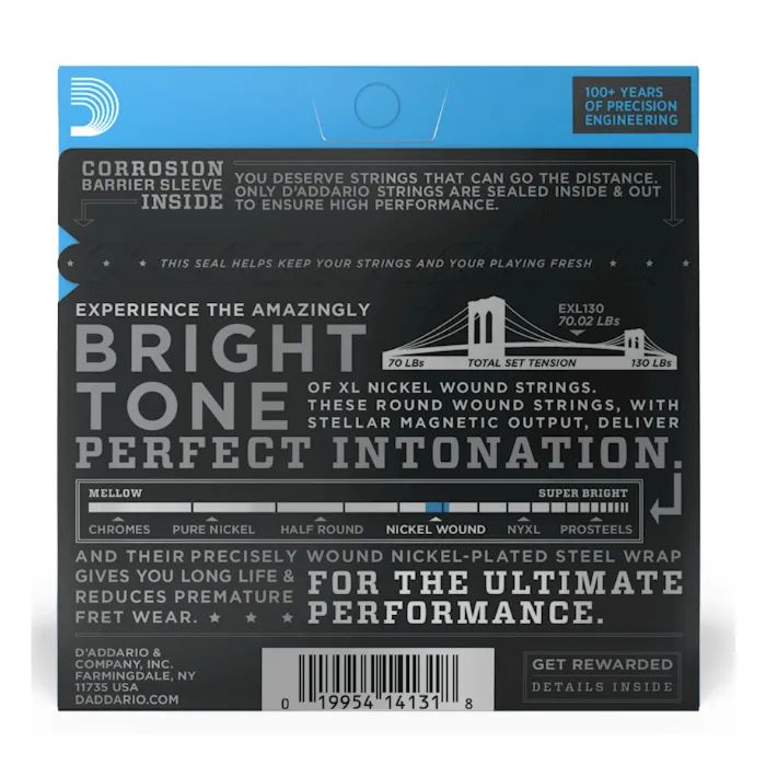 Струни для гітари D'Addario XL Nickel Wound Extra Super Light (08-38) (EXL130) зображення 3