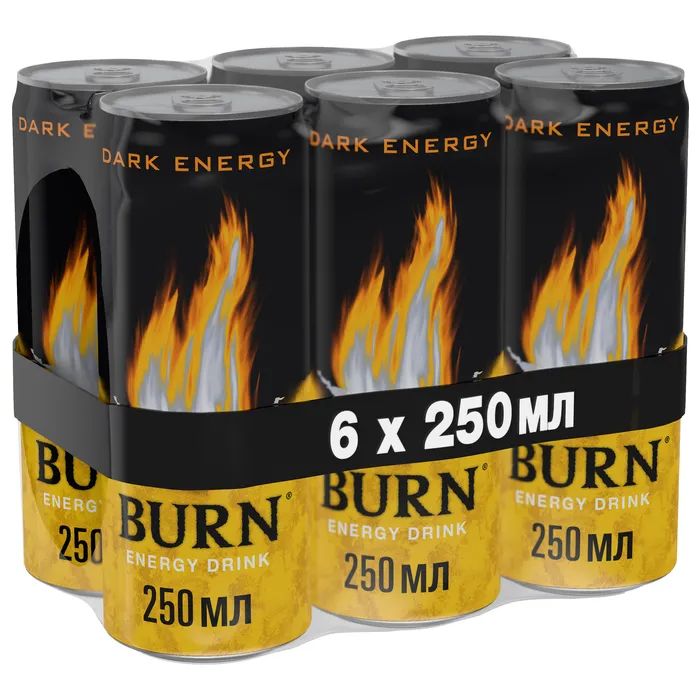 Енергетичний напій Burn Темна Енергія Безалкогольний сильногазований 250 мл (5060608749898) зображення 3