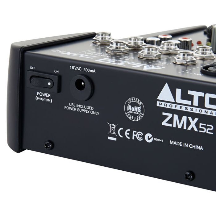 Микшерный пульт Alto Professional ZMX52 изображение 7
