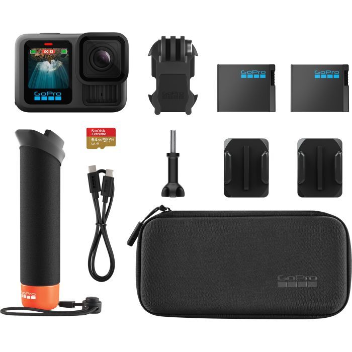 Экшн-камера GoPro HERO13 Black + Enduro + SD Card + Handler Floating (CHDRB-131-RW) изображение 11