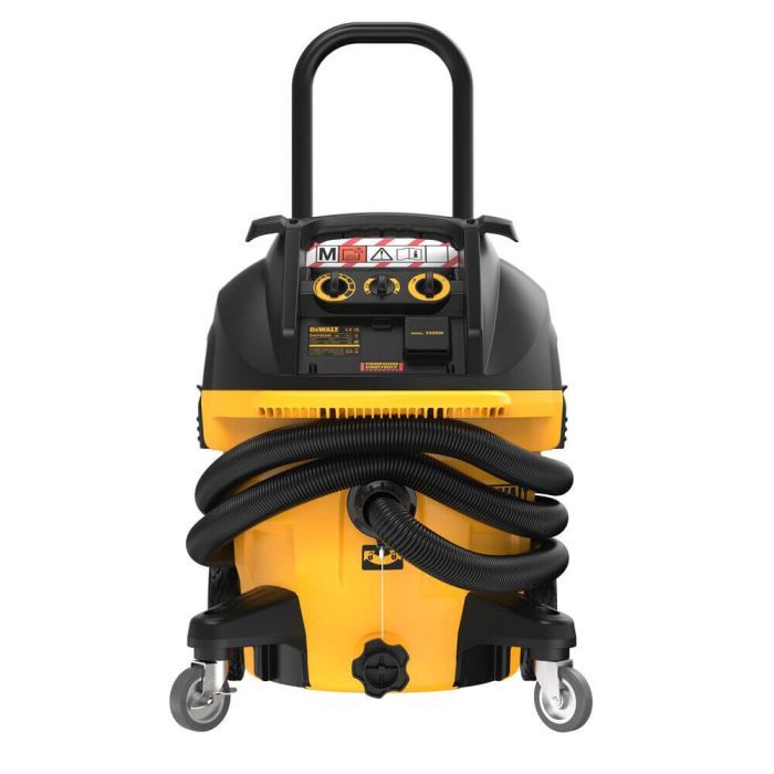 Пилосос будівельний DeWALT 1400 Вт, шланг 4.6 м, 38 л, 15 кг (DWV905M) зображення 2
