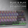 Клавіатура GamePro MK122R Red Swich Low Profile Wireless Dark Gray (MK122R) зображення 4