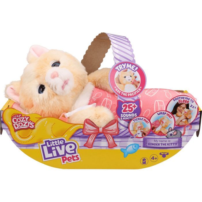 Интерактивная игрушка Moose Little Live Pets Котенок-обнимашка Джинджер (26492) изображение 2