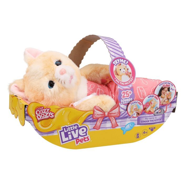 Интерактивная игрушка Moose Little Live Pets Котенок-обнимашка Джинджер (26492) изображение 8