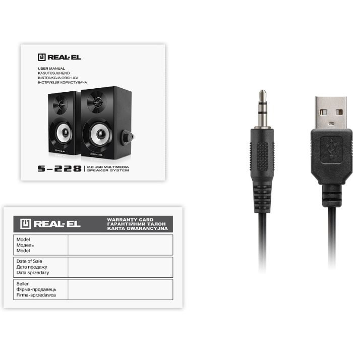Акустическая система REAL-EL S-228 Black (EL121200014) изображение 9