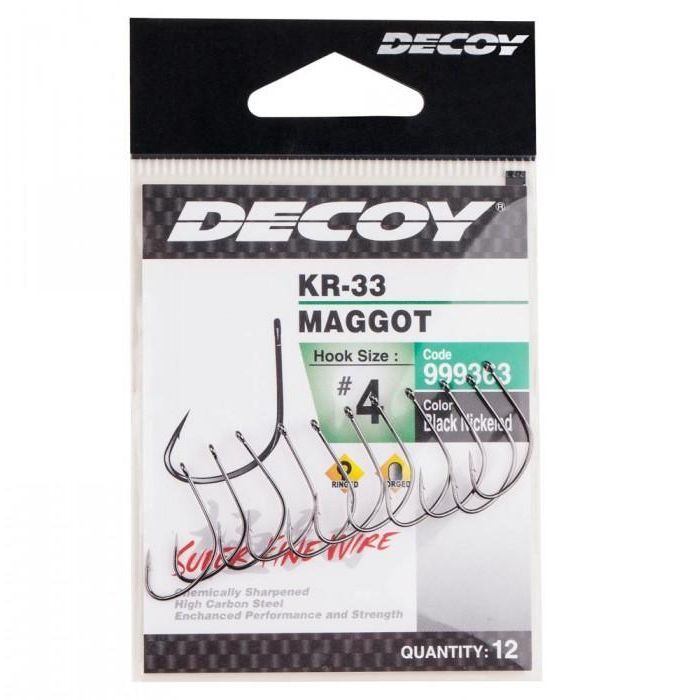 Крючок Decoy KR-33 Maggot 04 (12 шт/уп) (1562.05.44) изображение 2