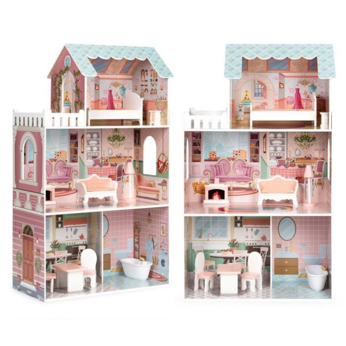 Ігровий набір Ecotoys Ляльковий будинок BIG Fresh Pink (D8112)