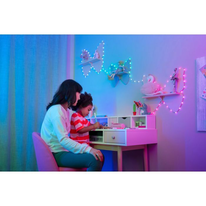 Гирлянда Twinkly Smart LED, Strings USB 100 Heart-shaped RGB LEDs, Clear Wire, USB-C (TWKH100RGB-T) изображение 2