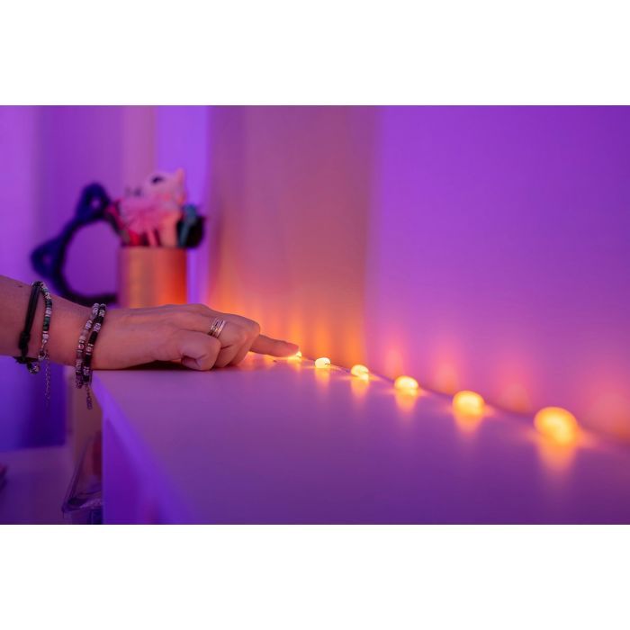 Гирлянда Twinkly Smart LED, Strings USB 100 Heart-shaped RGB LEDs, Clear Wire, USB-C (TWKH100RGB-T) изображение 3