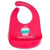 Нагрудничек Canpol babies силиконовый – красный (74/020_red)