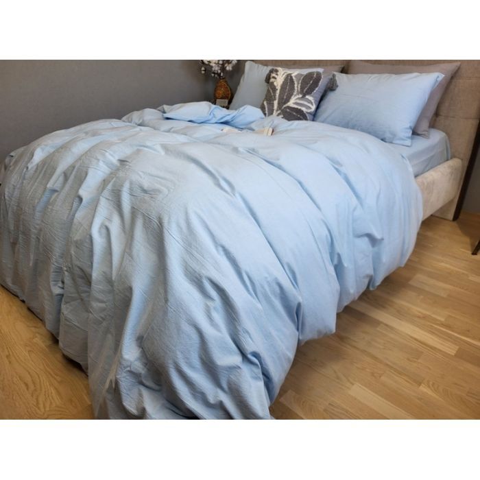 Постільна білизна MirSon Sky blue Варена бавовна 200х220 (2200007885312) зображення 3