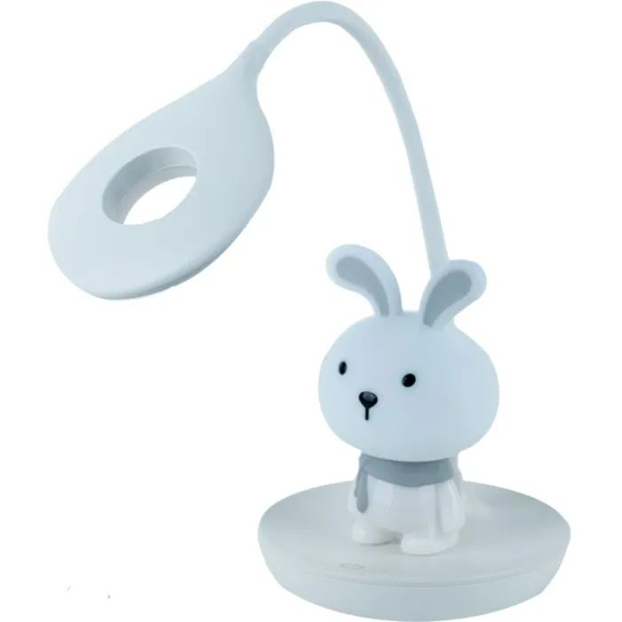Настільна лампа Kite Bunny LED з акумулятором, блакитна (K24-492-1-3)