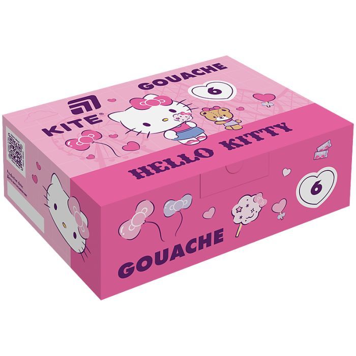 Гуашевые краски Kite Hello Kitty 12 цветов х 20 мл (HK25-063)