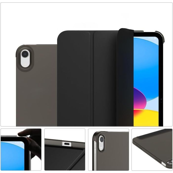 Чехол для планшета BeCover Tri Fold Hard Apple iPad 10.9" 2022/24/11" 2025/2024 Black (712983) изображение 4