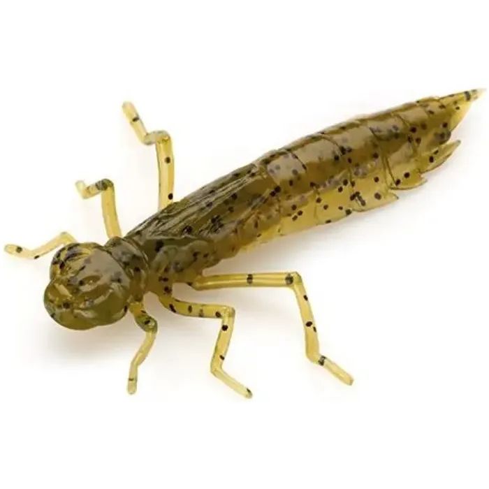 Силікон рибальський FishUP Dragonfly 1.7" 074 - Green Pumpkin Seed (8шт/уп) (1864.04.97)