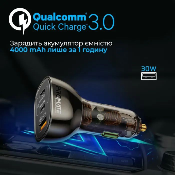 Зарядное устройство Promate transdrive-80w изображение 5